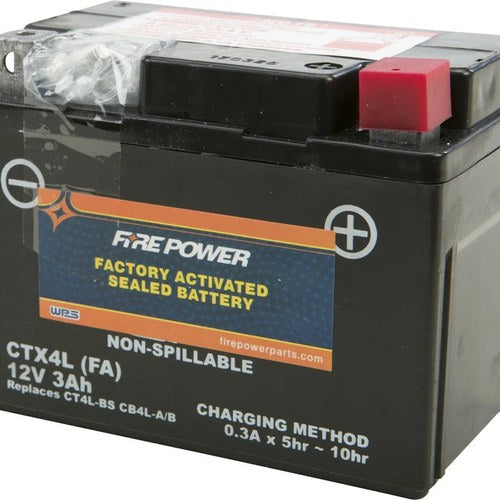 Honda 2013-2016 Crf 110F FirePower Factory Activated Battery CTX4L-BS FA