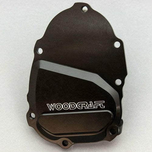 Yamaha R6 2006-2024 Woodcraft Rhs Ignition Trigger Engine Cover Black Skid Plate