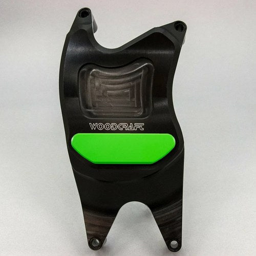Yamaha 2018-2025 MT-03 Woodcraft Rhs Clutch Cover Engine Protector - Green Plate