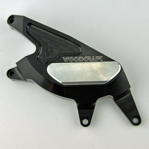 Suzuki 2016-2024 SV650 Woodcraft Rhs Clutch Cover Engine Protector Silver Plate