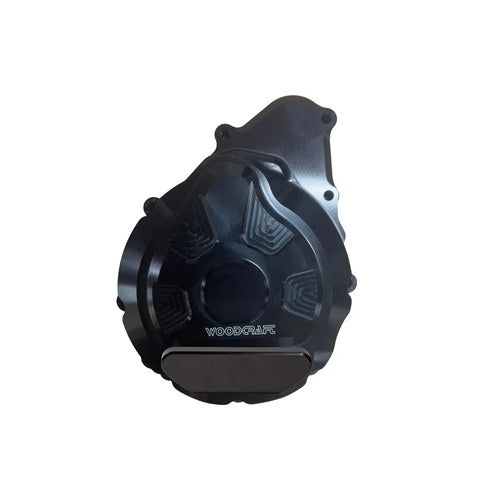Kawasaki 2023-2025 ZX4RR Woodcraft Racing Lhs Engine Stator Cover - Black Plate