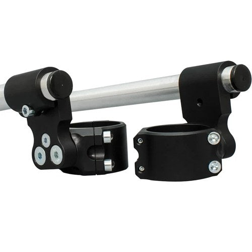 Woodcraft Racing 41mm 3 Piece Clipon Handlebar Kit With 2" Inch Rise - Silver