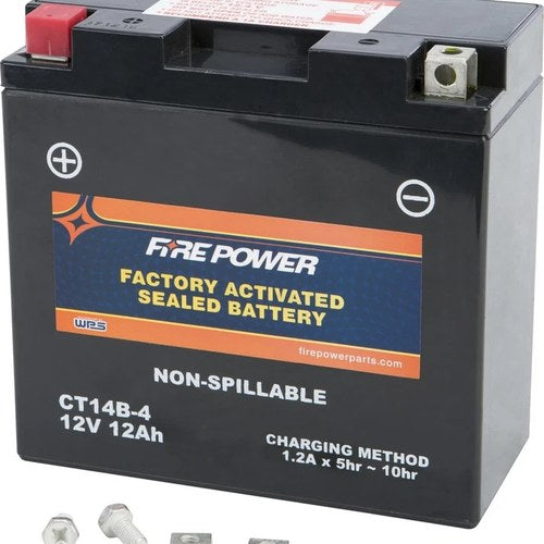 Yamaha 1999-2009 V-Star 1100 Custom Fire Power Factory Activated Battery CT14B-4