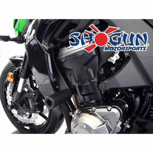 Kawasaki Z1000 2014-2016 Shogun NO Cut Standard Frame Sliders - Black