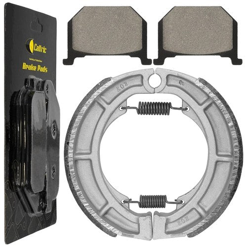 for Suzuki Gs250 Gs250T 1980 1981 Front Brake Pads & Rear Brake Shoes