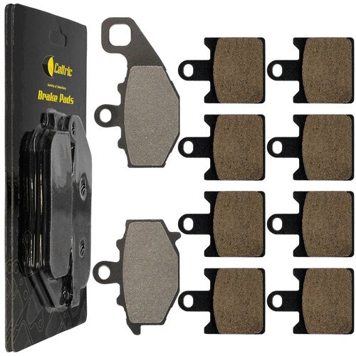 Caltric Front and Rear Brake Pads for Kawasaki ZX6R ZX-6R Ninja ZX600 2007-2012