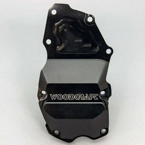 Triumph 2007-16 Street Triple / R Woodcraft Ignition Trigger Cover - Black Plate