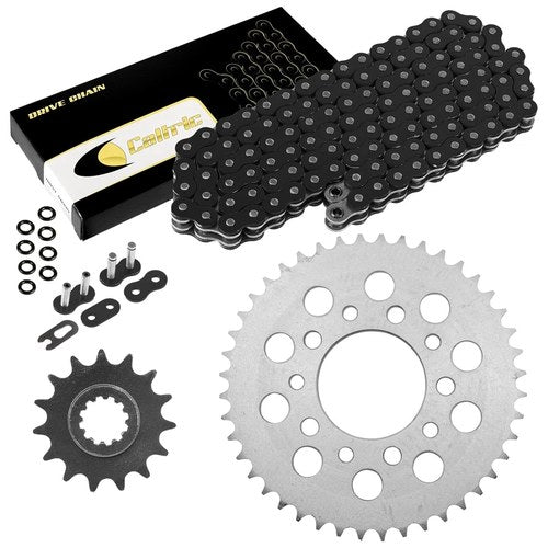 Black O-Ring Drive Chain & Sprockets Kit for Honda CBR600F Hurricane 1987-1990