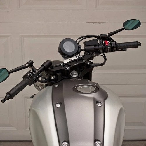 Yamaha 2016-2021 XSR900 2" Inch Woodcraft Clipon Adapter Plate With Black Bars