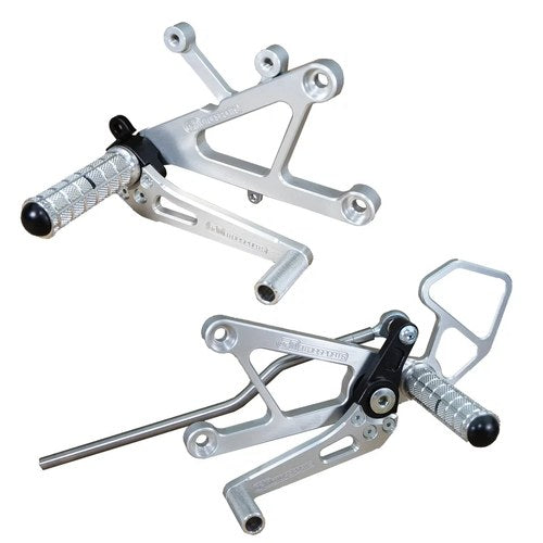 Yamaha 1999-2002 YZF-R6 Woodcraft Rearsets / Footpegs - Complete Kit - GP Shift