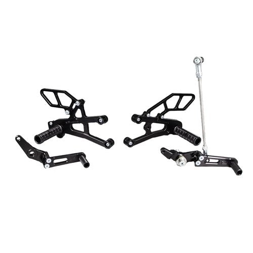 Triumph 2017-2021 Street Triple 765 Woodcraft Rearsets / Footpegs - GP Shift