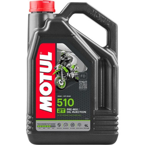 Motul 510 2T Anti-Smoke Oil Injection or Premix 2-Stroke Oil | 4 Liter | 104030