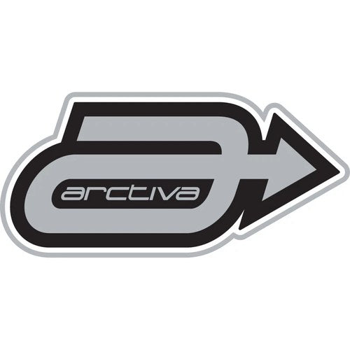 Arctiva Snow Snowmobile 4.5 inch A Logo Die-Cut Vinyl Decal/Sticker (Gray/Black)