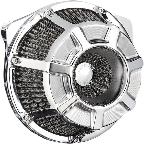 Arlen Ness - 18-918 - Inverted Series Air Cleaner Kit, Bevelled - Chrome