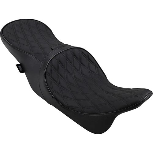 Drag Specialties Low Forward Touring 2-Up Seat - Diamond (Black) 0801-1011
