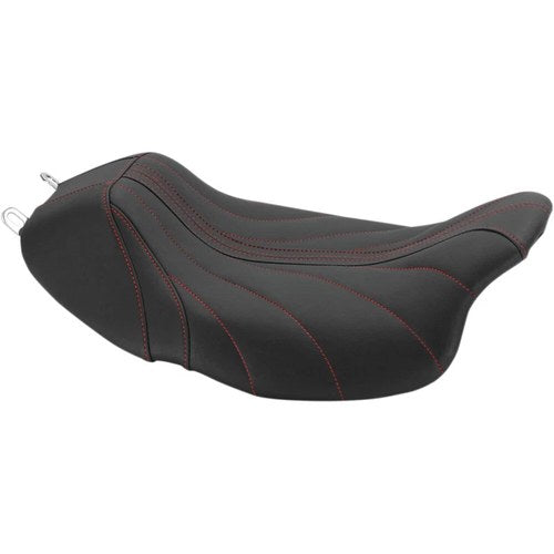 Mustang Revere Solo Seat - Gravity (Black / Red) 75059AB