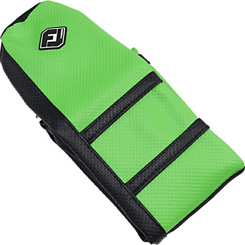 Flu Designs Pro Rib Seat Cover - KX 450 (Black / Green) 25507
