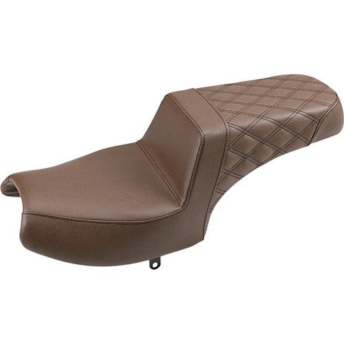 Saddlemen Step Up 2-Up Seat - Passenger Diamond - Indian (Brown) I20-06-173BR