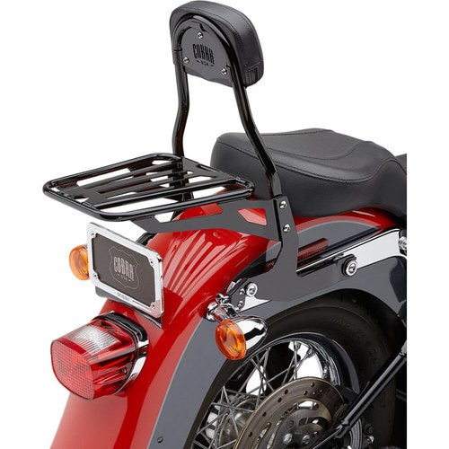 Cobra Detachable Backrest Kit - 14" - Softail (Black) Standard | 602-2001B