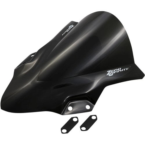 Zero Gravity Double Bubble Windscreen - Ninja 400 (Dark Smoke) 16-283-19