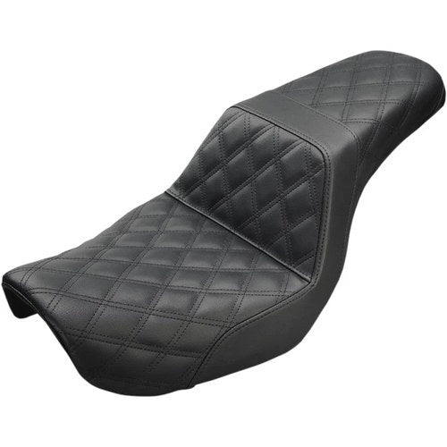 Saddlemen Step Up 2-Up Seat - Lattice Stitched - Dyna (Black) 804-04-175