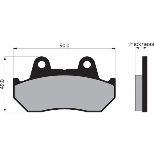 Vesrah Semi-Metallic Brake Pads / One Pair | VD-123