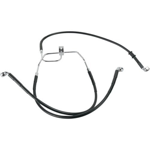 Drag Specialties Front Brake Line Fxdf 08-17 Black | 660325BLK