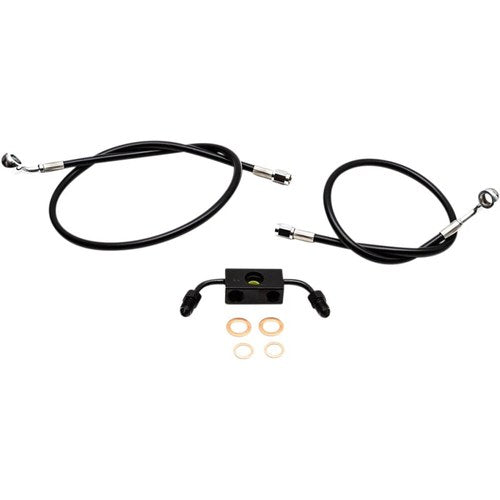 LA Choppers Brake Line - Black - 15-17 ABS Fxdf | LA-8231B16B