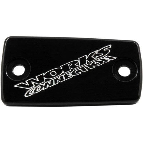 Works Connection Engraved Billet Aluminum Clutch Cap - Black | 21-057