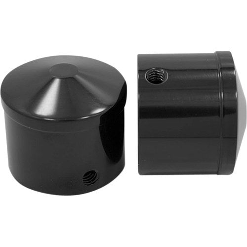Avon Grips Axle Caps - Black - Anodized - Air Cushion - 1" | AXL-AIR-ANO