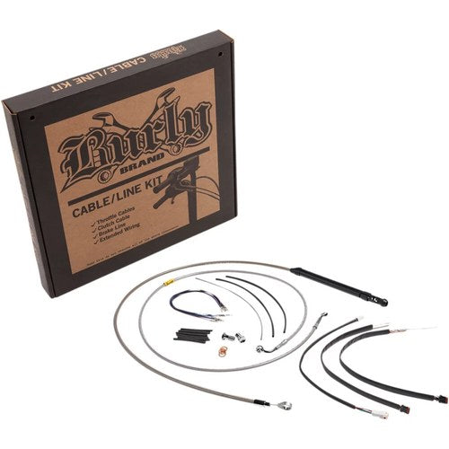 Burly Brand Stainless Steel Control Kit for 18" Gorilla Handlebars | B30-1251