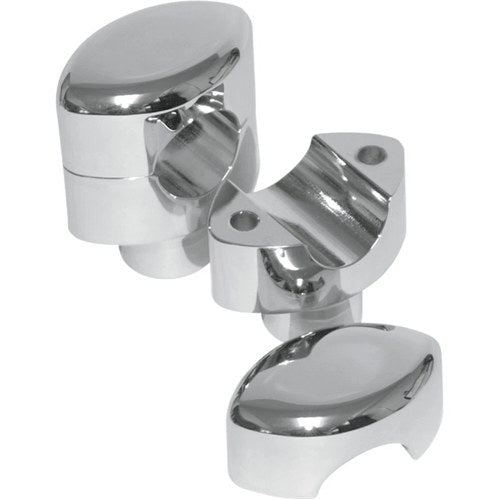 LA Choppers Chrome 1-1/2" Smooth Risers for 1" Handlebars | LA-7402-01