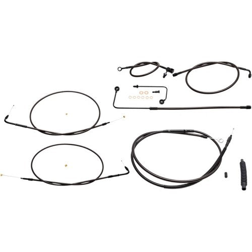 LA Choppers Standard Braided Handlebar Cable/Brake Line Kit | LA-8151KT-16M