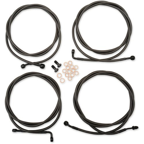 LA Choppers Midnight 12" - 14" Cable Kit for '17 - '19 FL | LA-8054KT-13M