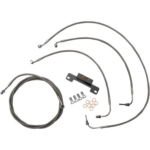 LA Choppers Black 13" Cable Kit for '17+ FL w/o ABS | LA-8055KT-13B