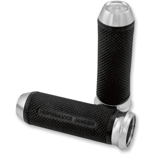 Performance Machine Chrome Elite Grips for Cable | 0063-2027CH
