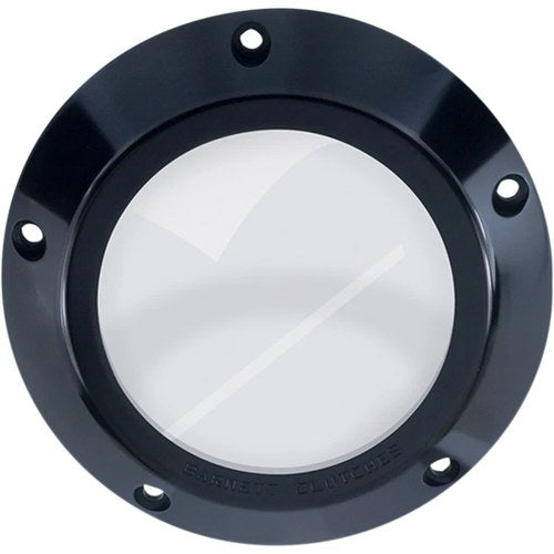 Barnett '99-'06 Big Twin Black/Clear Derby Cover | 343-30-44006