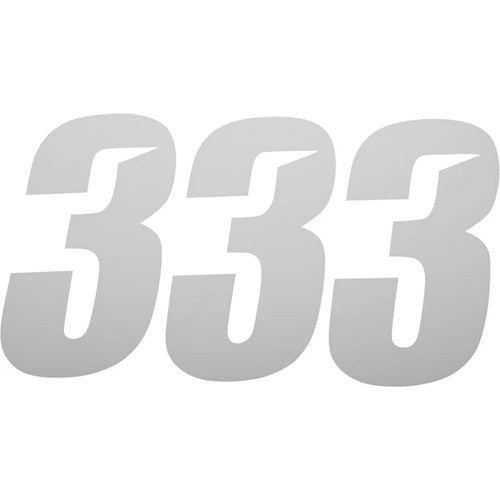 D'Cor Visuals Slash Number Plate - #3 - White - 7" | 45-32-3