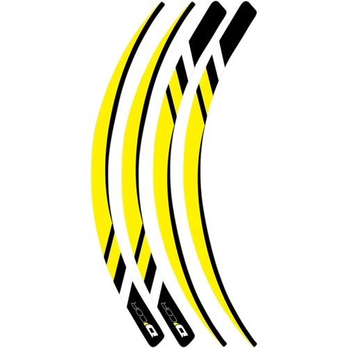 D'Cor Visuals Rim Decal - Yellow | 40-80-219