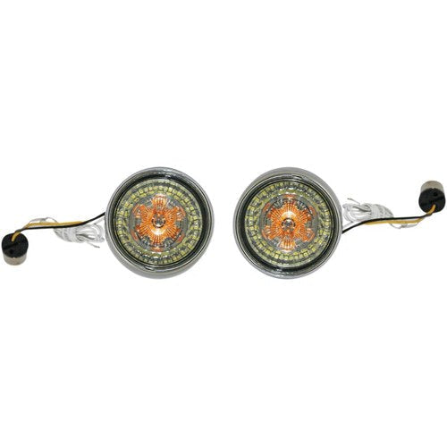 Custom Dynamics Bullet Turn Signal, 1156, Chrome, Smoke Lens | PB-BB-AW-1156CS