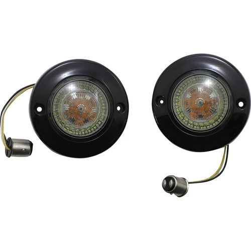Custom Dynamics ProBEAM Dynamic Ringz LED Turn Signal - Black | PB-FB-AW-1157BS