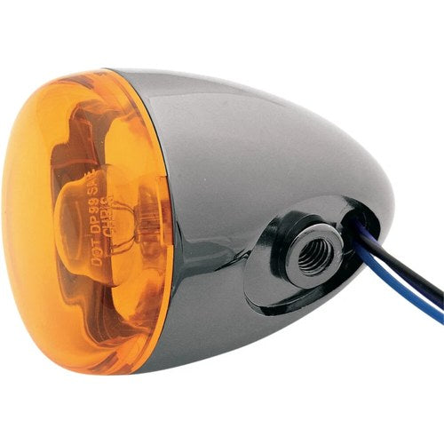Chris Products Turn Signal - Black Nickel/Amber | 8887A-BN