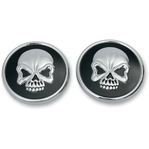 Drag Specialties Skull Gas Caps - Screw-In - Pair | 012719