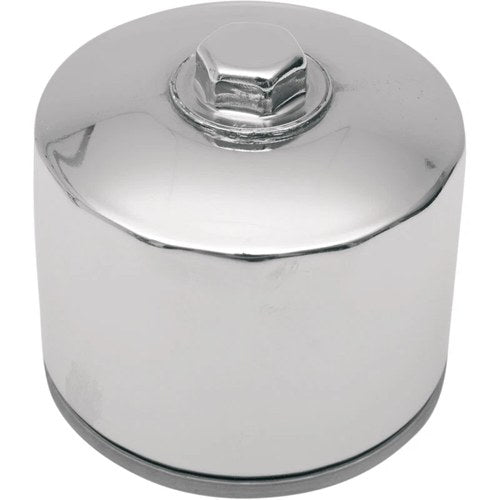 Drag Specialties Magnetic Ring Oil Filter, Chrome, w/Nut 2 1/4" 14-0004HPK-BX29