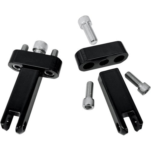 Drag Specialties Passenger Peg Mounts - Black | 1620-1046