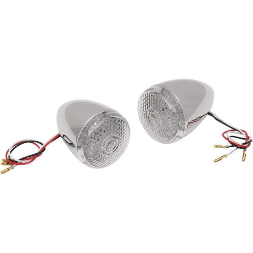Drag Specialties Turn Signal Kit - Clear/Red - Rear | 20-6578CRLED