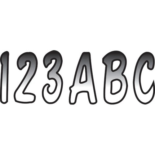 Hardline I.D. Sticker Kit - 200 Series - White/Black Gradation | WHBKG200