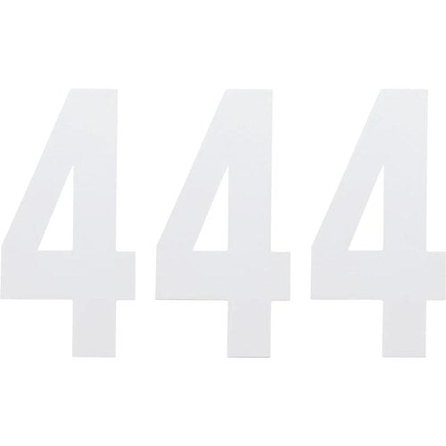 Factory Effex FX Number 4 - White - 6" | 02-4464