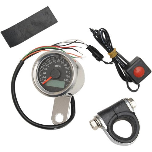 Drag Specialties 1.87" Mph Programmable Mini Electronic Speedometer | 21-6899NU
