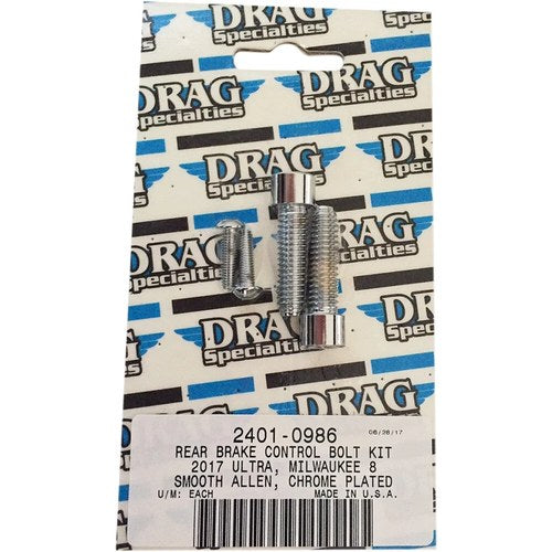 Drag Specialties Bolt Kit M8 Rear Brake Smooth All Chrome | MK785S